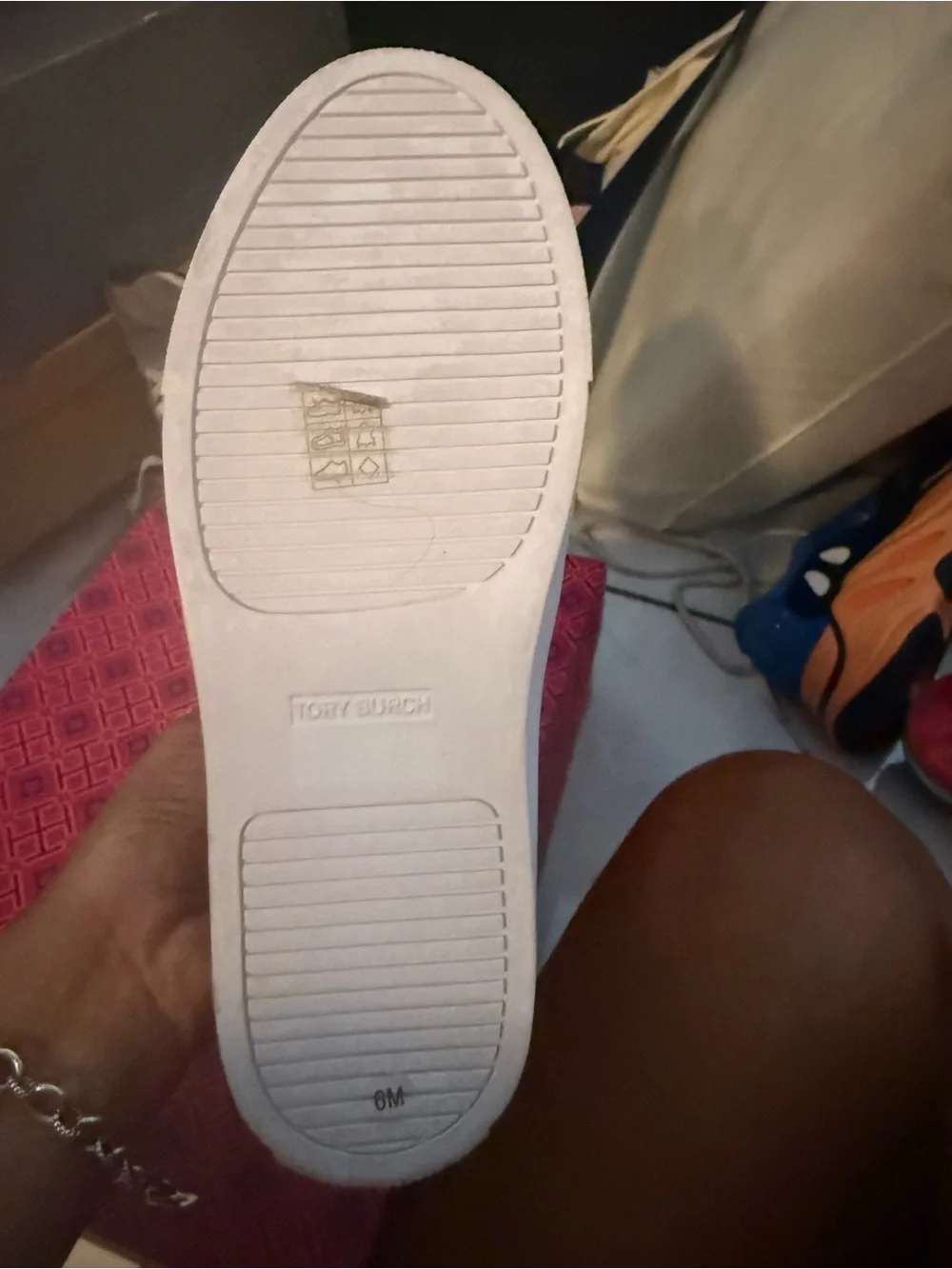 Tory Burch woman's suede High-Top Sneaker — Taupei